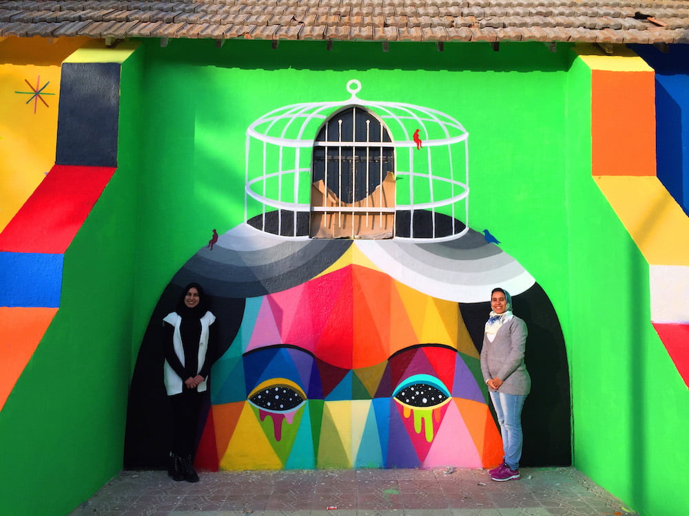 11 Mirages to Freedom: Moroccan church turned into vibrant geometric murals by Okuda San Miguel 1