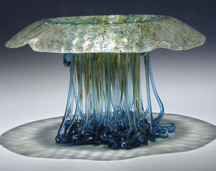 Amazingly Sculptural Jellyfish Dripping Glass Centerpieces By Daniela Forti 1