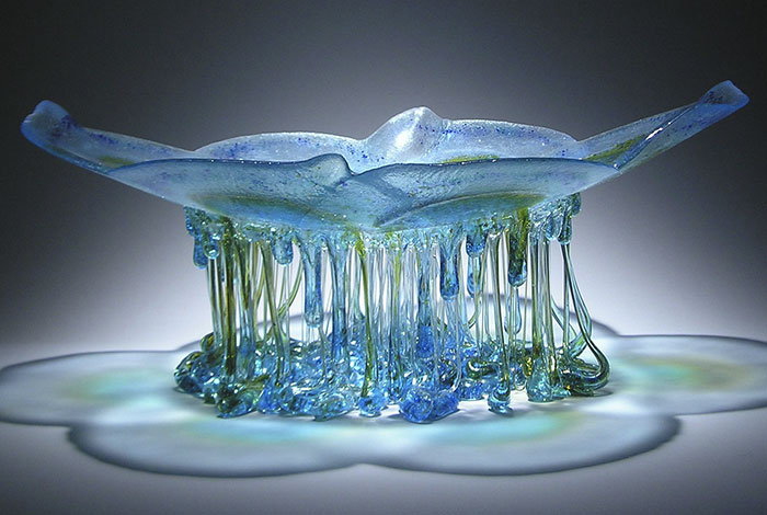 Amazingly Sculptural Jellyfish Dripping Glass Centerpieces By Daniela Forti 14