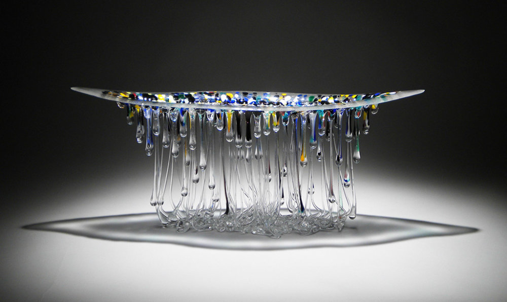Amazingly Sculptural Jellyfish Dripping Glass Centerpieces By Daniela Forti 2