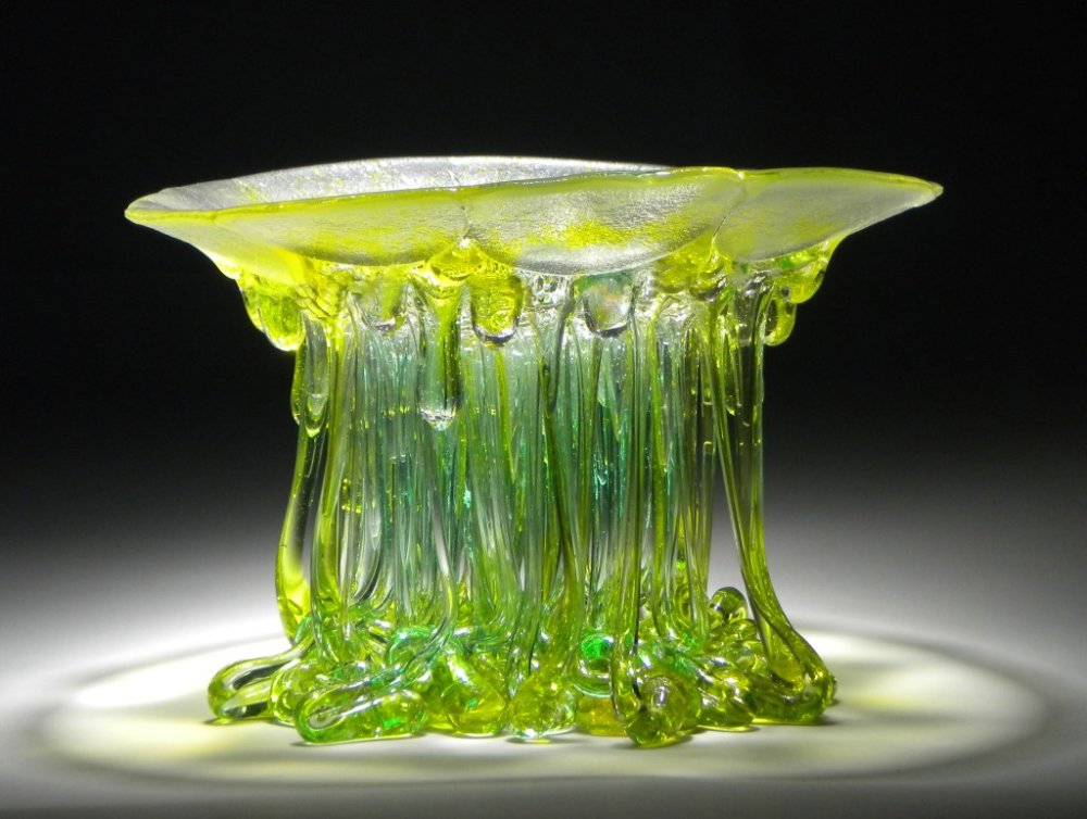 Amazingly Sculptural Jellyfish Dripping Glass Centerpieces By Daniela Forti 5