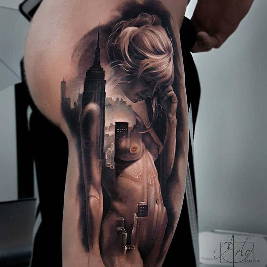 Amazingly Surrealist 3d Tattoos By Arlo Dicristina 7