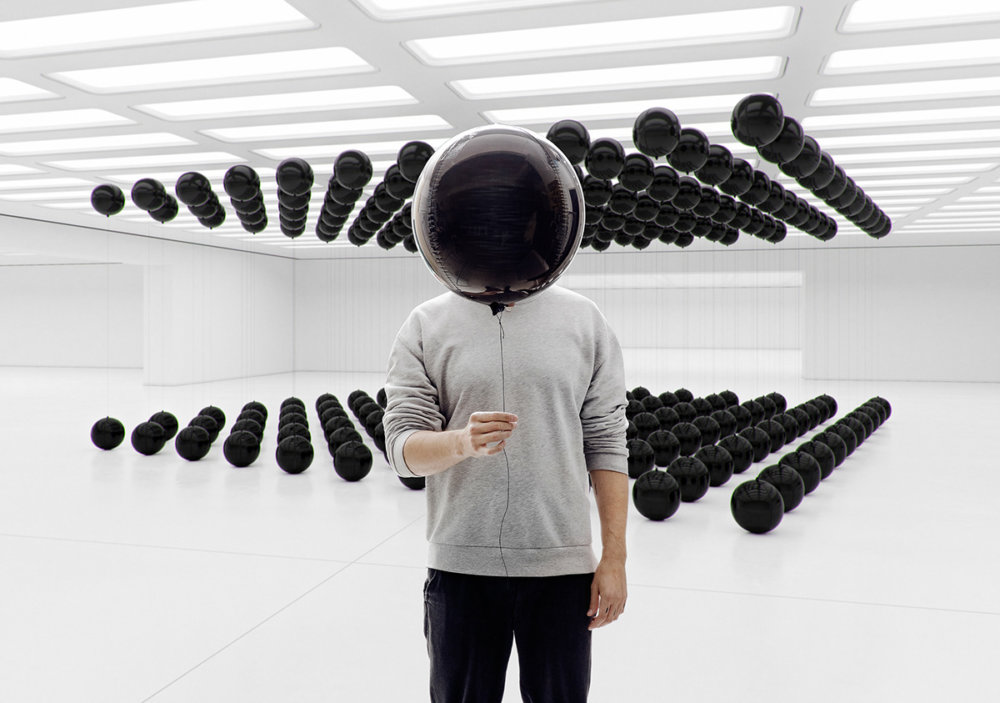 Bb Floating Black Balloons Installations By Tadao Cern 10
