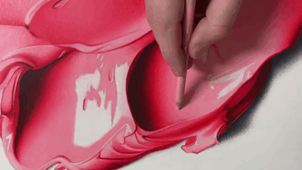 Complimentary Colors Amazingly Hyper Realistic Paint Blob Pencil Drawings By Cj Hendry 1