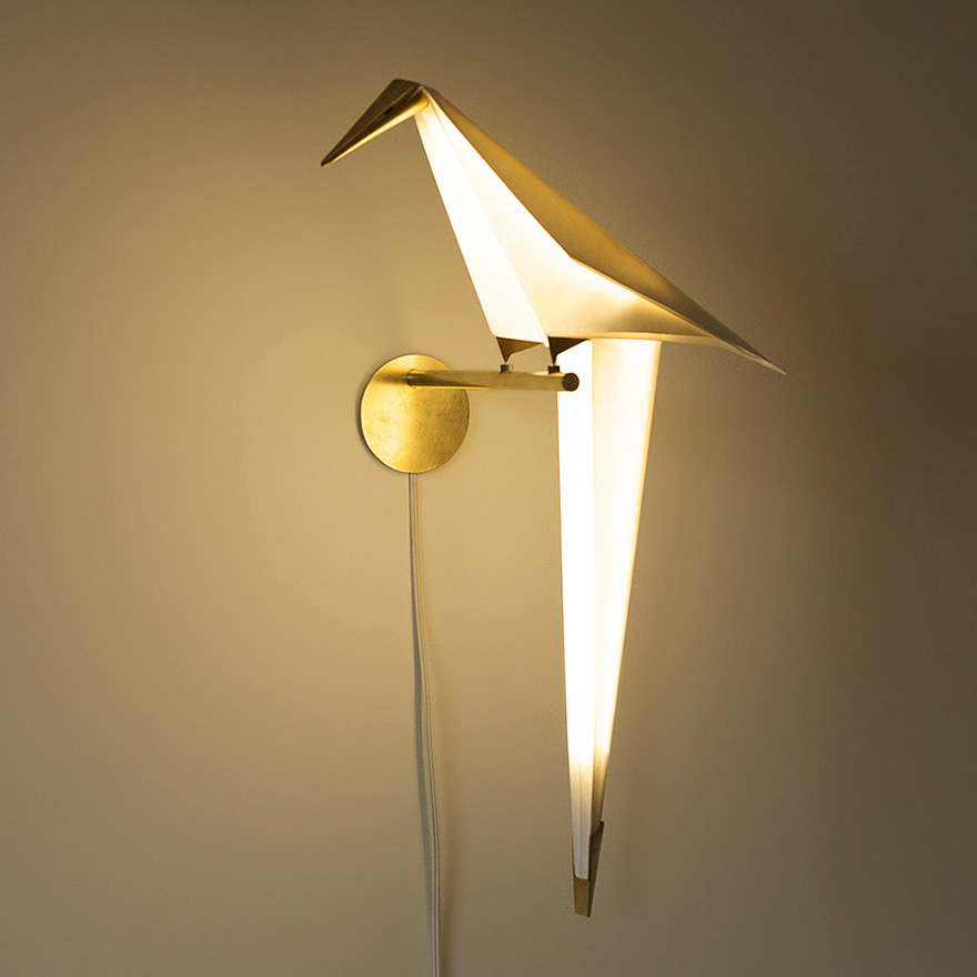 Perch Light Gorgeous Origami Bird Lamps By Umut Yamac 2