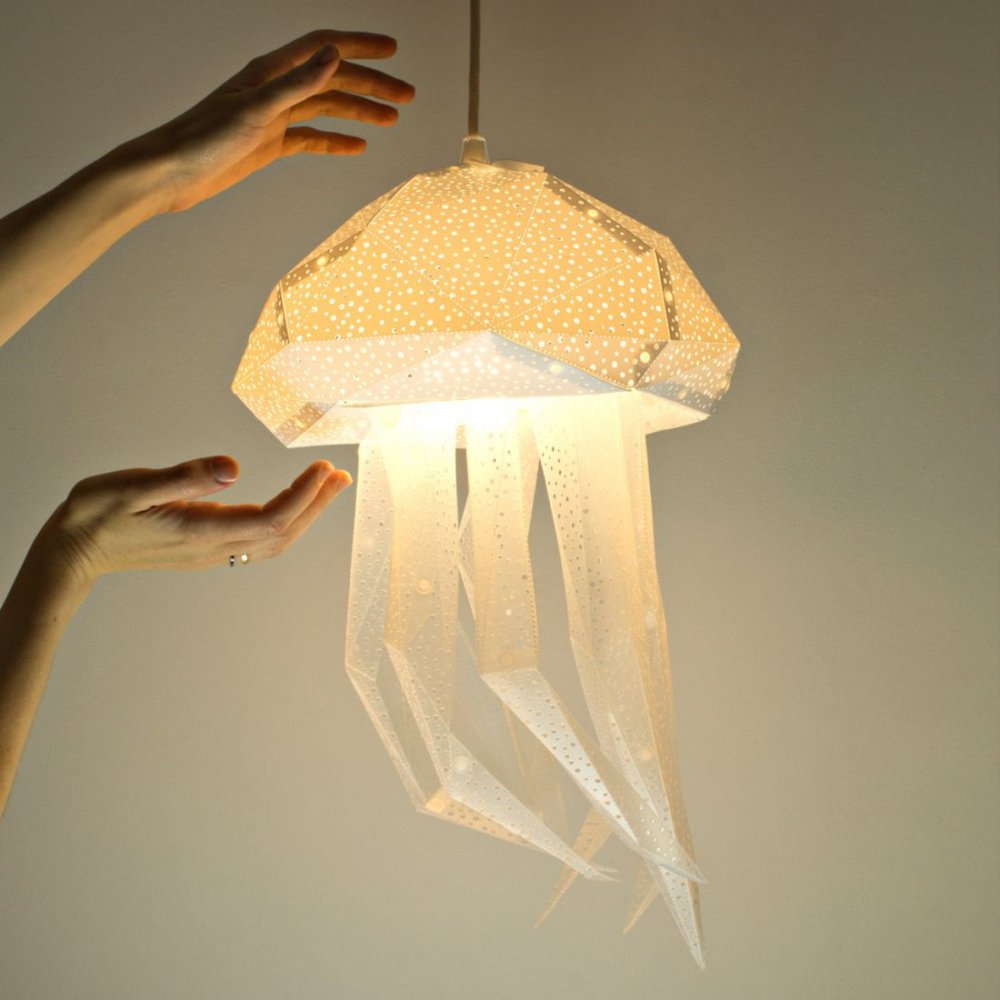 Stunning Pendant Lamps Inspired By Origami And Marine Animals By Vasililights 1