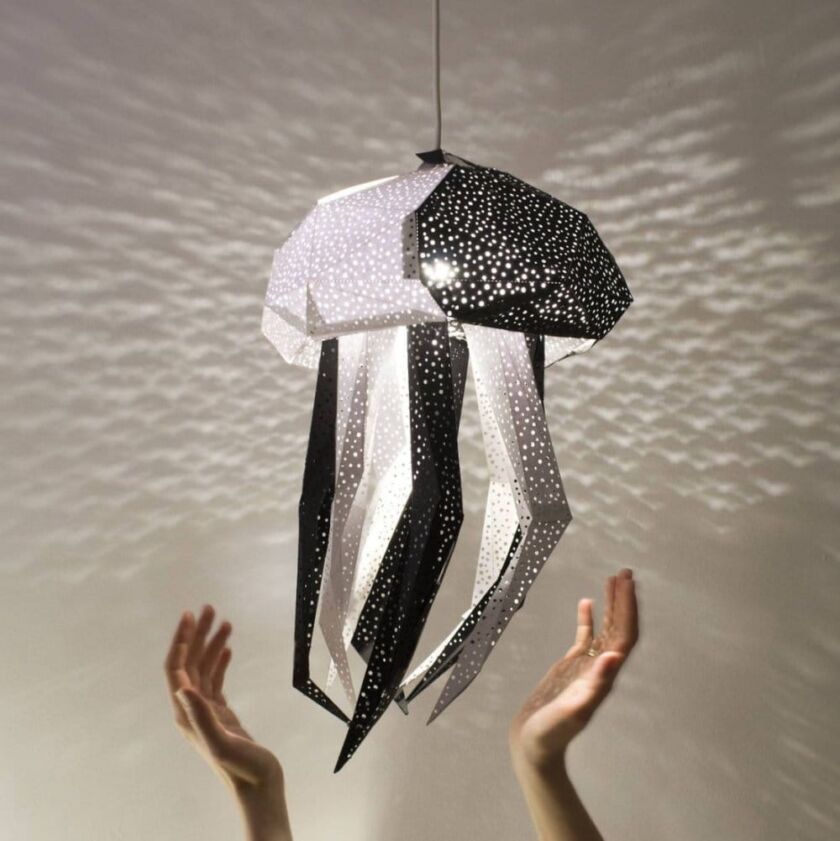 VasiliLights: marine-inspired origami pendant lamps