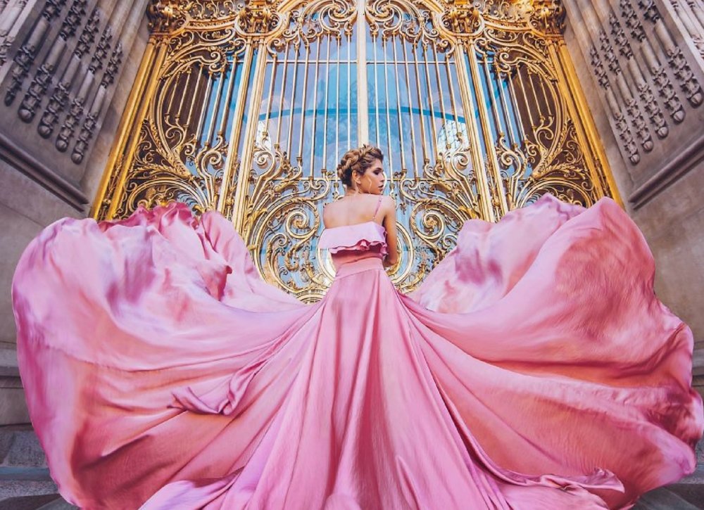 Sublime photos of girls in ethereal dresses against gorgeous scenarios around the world by Kristina Makeeva