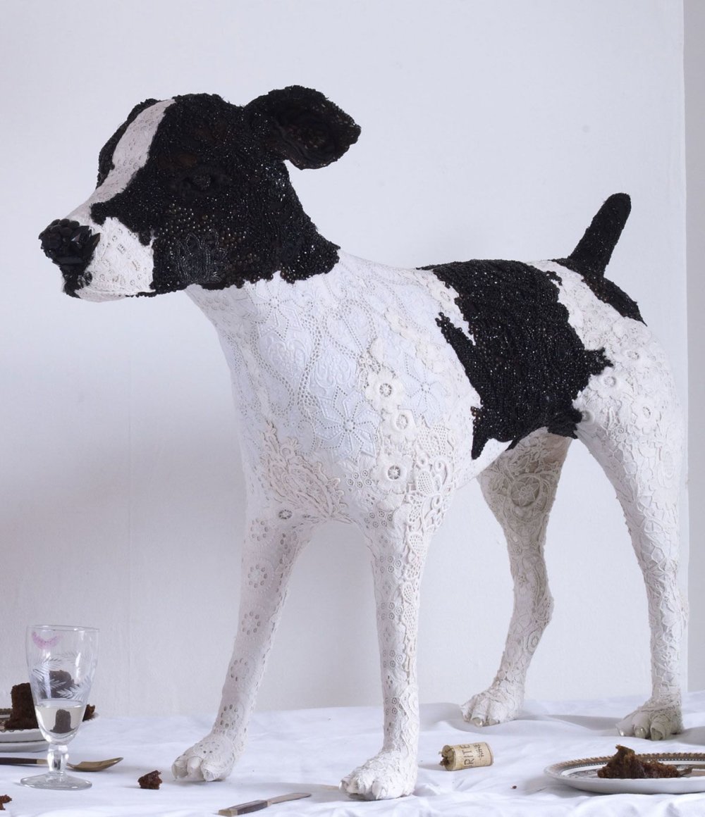 Textile Taxidermy Sculptures Of Animals Made With Antique Fabrics By Donya Coward 17