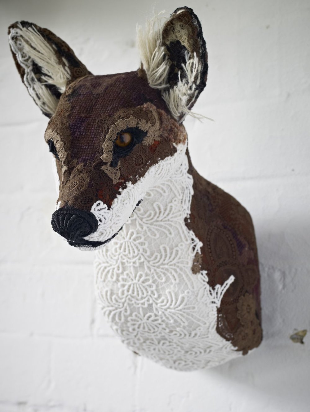 Textile Taxidermy Sculptures Of Animals Made With Antique Fabrics By Donya Coward 22