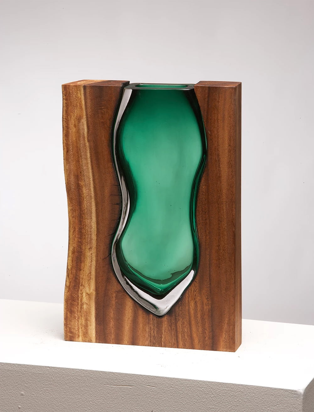 Wood Glass Glass Vases Shaped Into Wooden Enclosures By Scott Slagerman 3