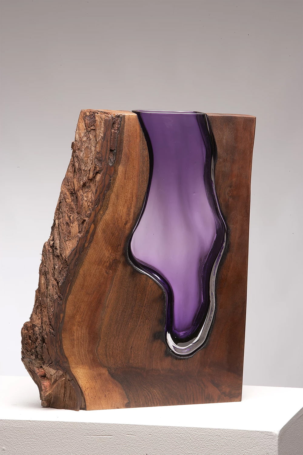Wood Glass Glass Vases Shaped Into Wooden Enclosures By Scott Slagerman 1