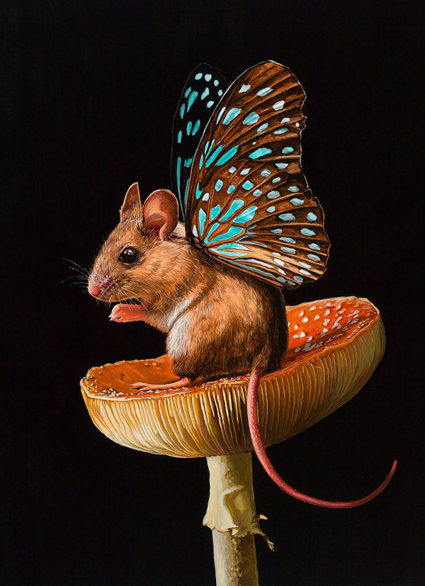 Astonishingly Photo Realistic Surreal Paintings Of Fauna And Flora By Lisa Ericson 11