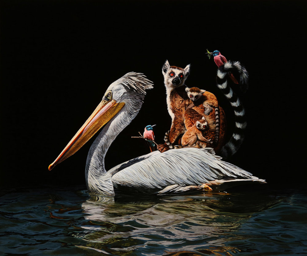 Astonishingly Photo Realistic Surreal Paintings Of Fauna And Flora By Lisa Ericson 3