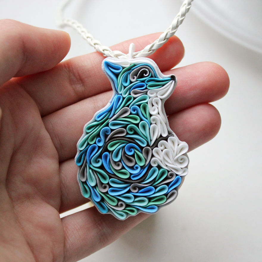 Gorgeous Animal Polymer Clay Jewelry Of With Colorful Patterns By Alisa Laryushkina 15