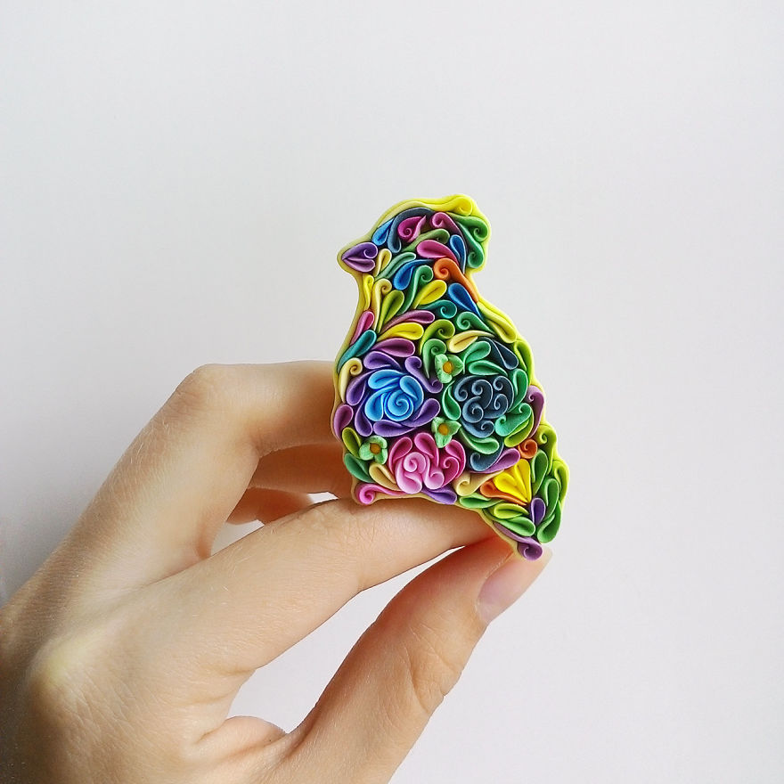 Gorgeous Animal Polymer Clay Jewelry Of With Colorful Patterns By Alisa Laryushkina 21