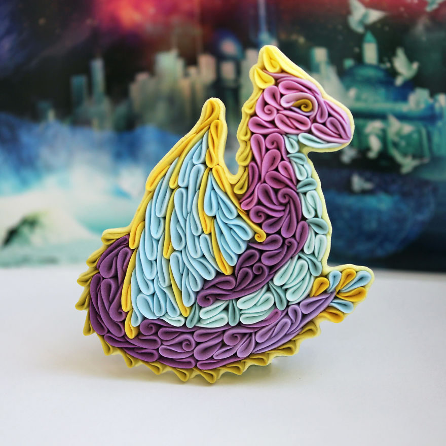 Gorgeous Animal Polymer Clay Jewelry Of With Colorful Patterns By Alisa Laryushkina 34