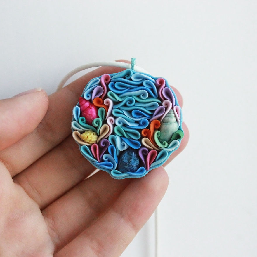 Gorgeous Animal Polymer Clay Jewelry Of With Colorful Patterns By Alisa Laryushkina 35