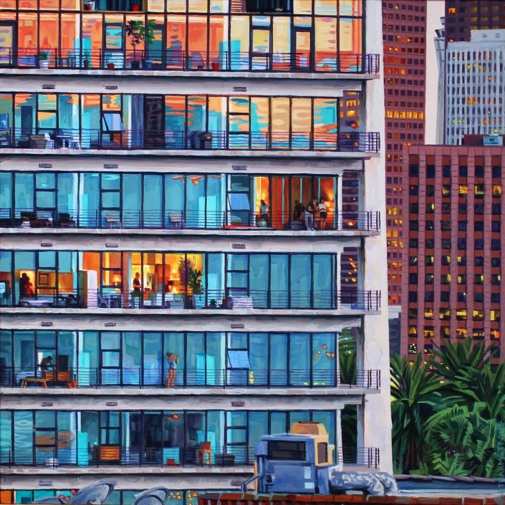 Lush Hyper Realistic Urban Landscape Paintings By Seth Armstrong 10