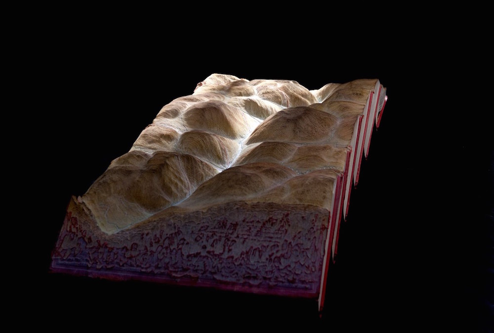 Artist Guy Laramee Turns Old Books Into Stunningly Natural Landscape Sculptures 7