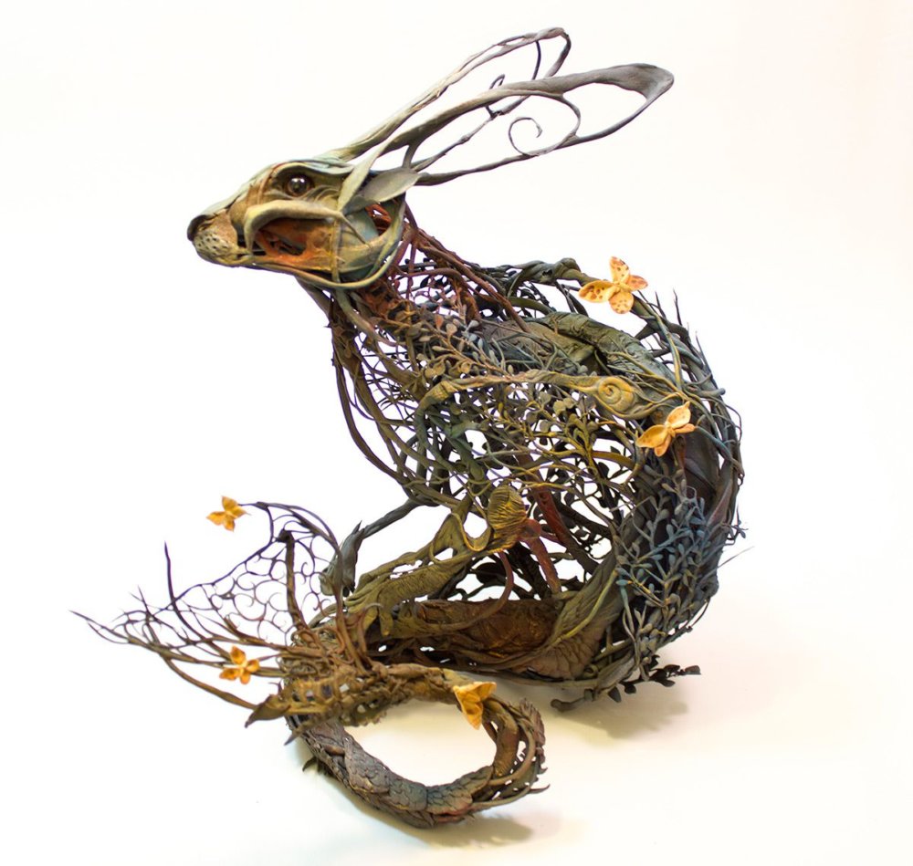 Lush And Surreal Sculptures Of Symbiotic Animals By Ellen Jewett 14
