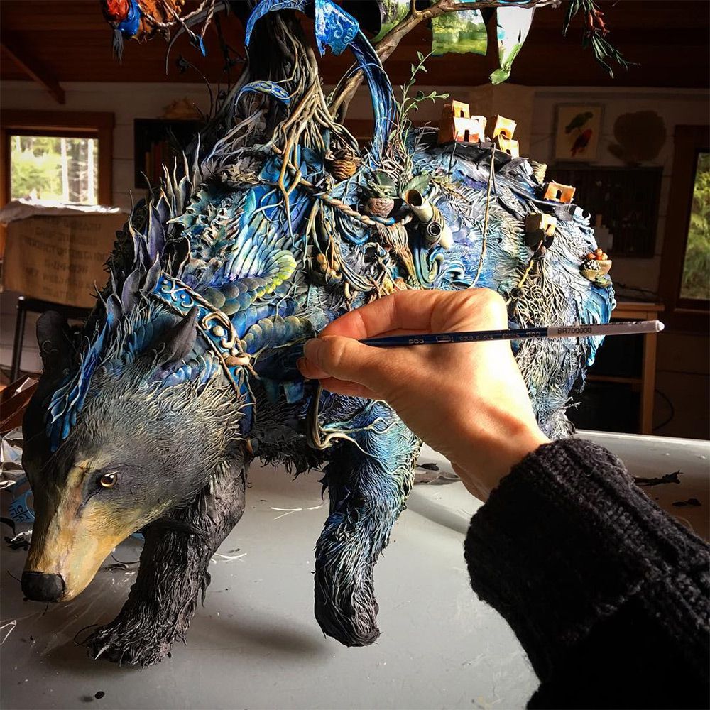 Lush And Surreal Sculptures Of Symbiotic Animals By Ellen Jewett 19
