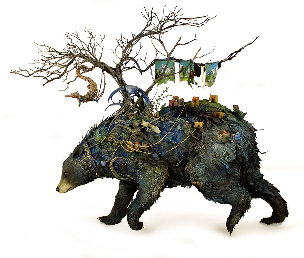 Lush And Surreal Sculptures Of Symbiotic Animals By Ellen Jewett 20