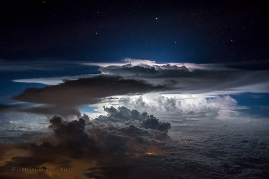 Astonishing Storm Photographs Taken From Cockpits By Pilot Santiago Borja 12