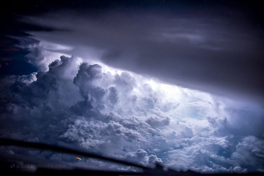 Astonishing Storm Photographs Taken From Cockpits By Pilot Santiago Borja 17