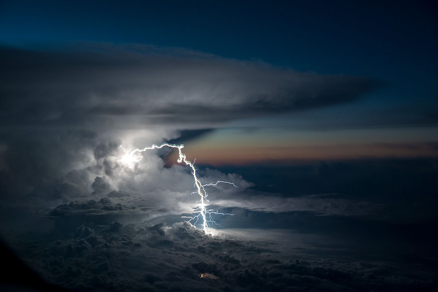 Astonishing Storm Photographs Taken From Cockpits By Pilot Santiago Borja 2