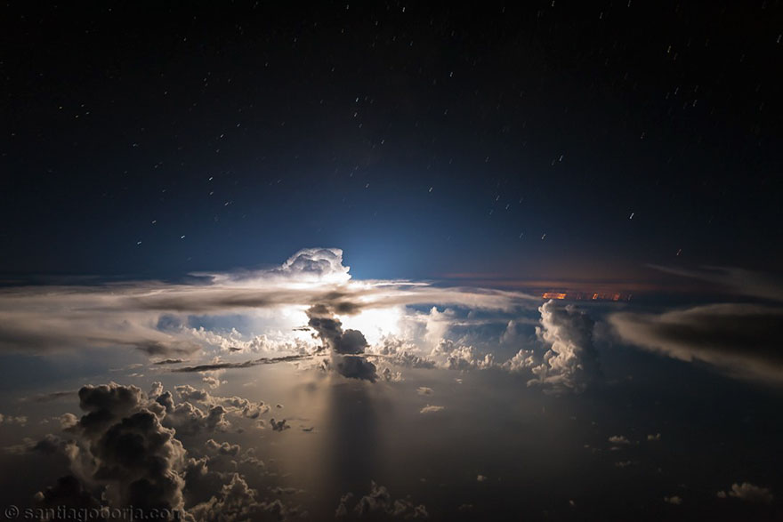 Astonishing Storm Photographs Taken From Cockpits By Pilot Santiago Borja 3