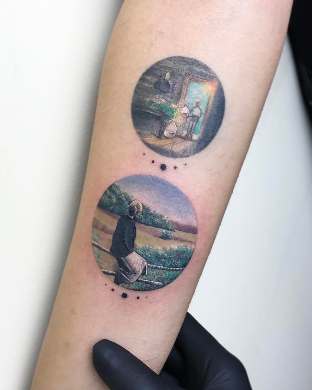 Dazzlingly Beautiful Illustration Tattoos Inside Tiny Circles By Eva Krbdk 11