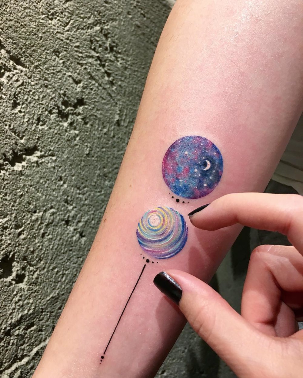 Dazzlingly Beautiful Illustration Tattoos Inside Tiny Circles By Eva Krbdk 21