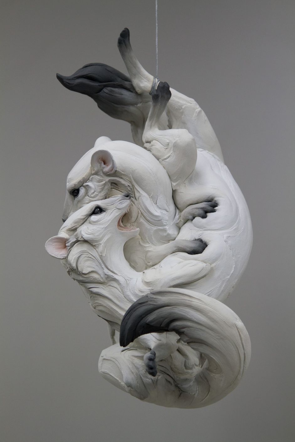 Fascinating Human Emotions Themed Animal Sculptures By Beth Cavener 19