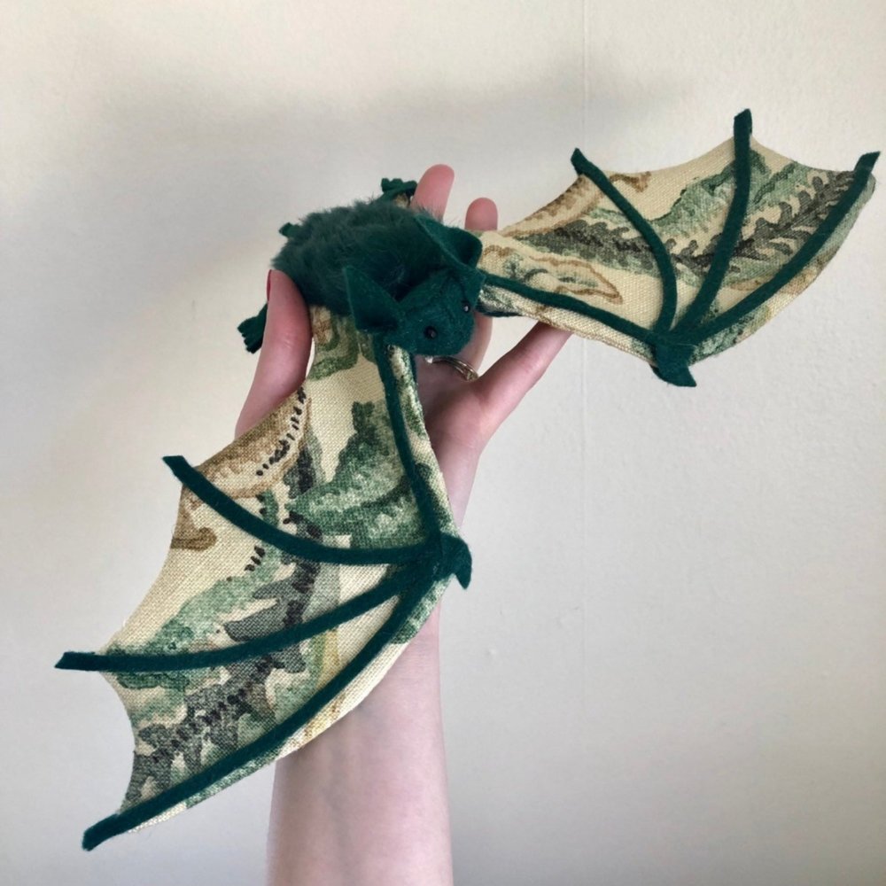 Gorgeous Moths And Bats Fiber Sculptures Made With Printed Fabrics By Molly Burgess 3