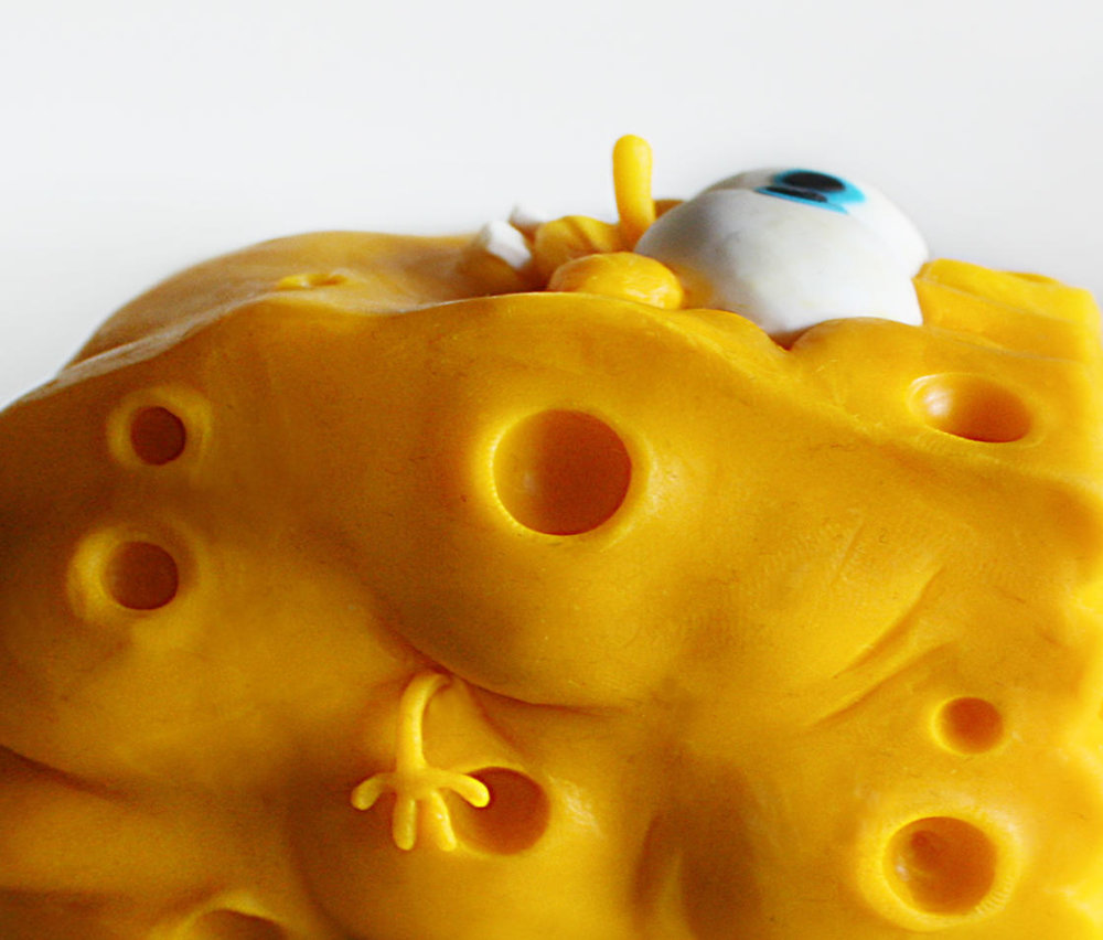 Handmade Polymer Clay Sculptures Of Spongebob By Alex Palazzi And Cecilia Fracchia 13