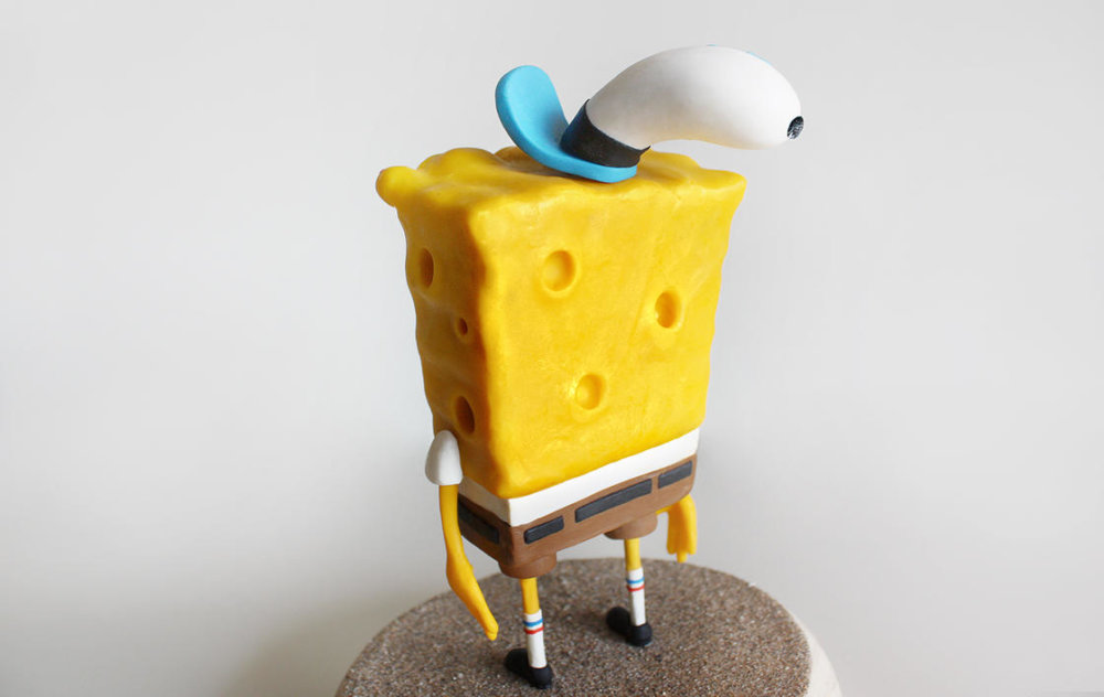 Handmade Polymer Clay Sculptures Of Spongebob By Alex Palazzi And Cecilia Fracchia 17