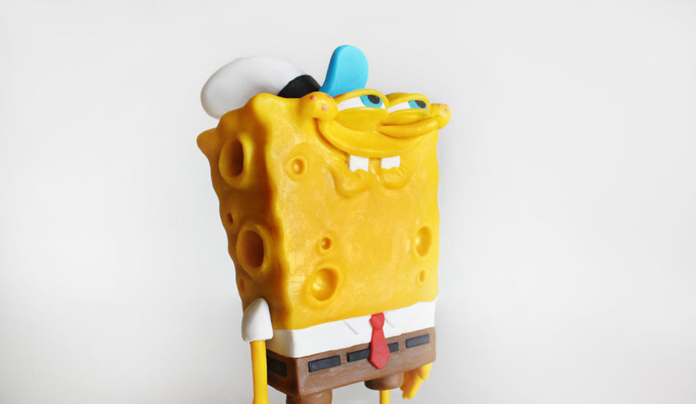 Handmade Polymer Clay Sculptures Of Spongebob By Alex Palazzi And Cecilia Fracchia 18