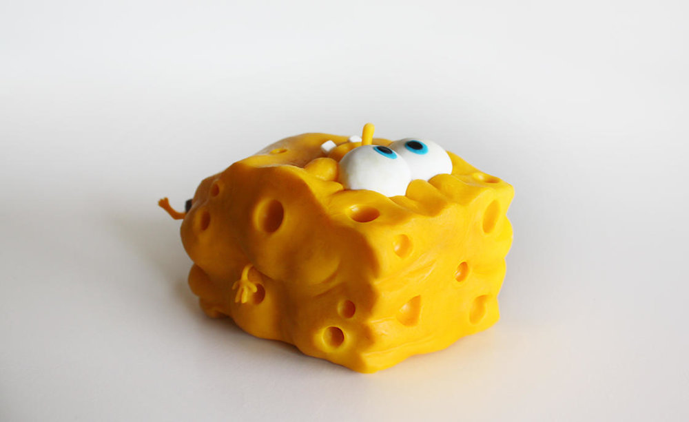 Handmade Polymer Clay Sculptures Of Spongebob By Alex Palazzi And Cecilia Fracchia 4