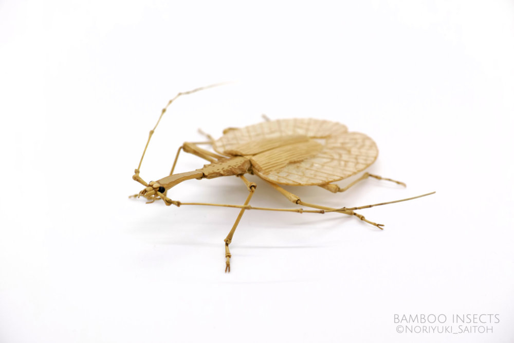 Intricate Life Like Insect Sculptures Made From Bamboo By Noriyuki Saitoh 17