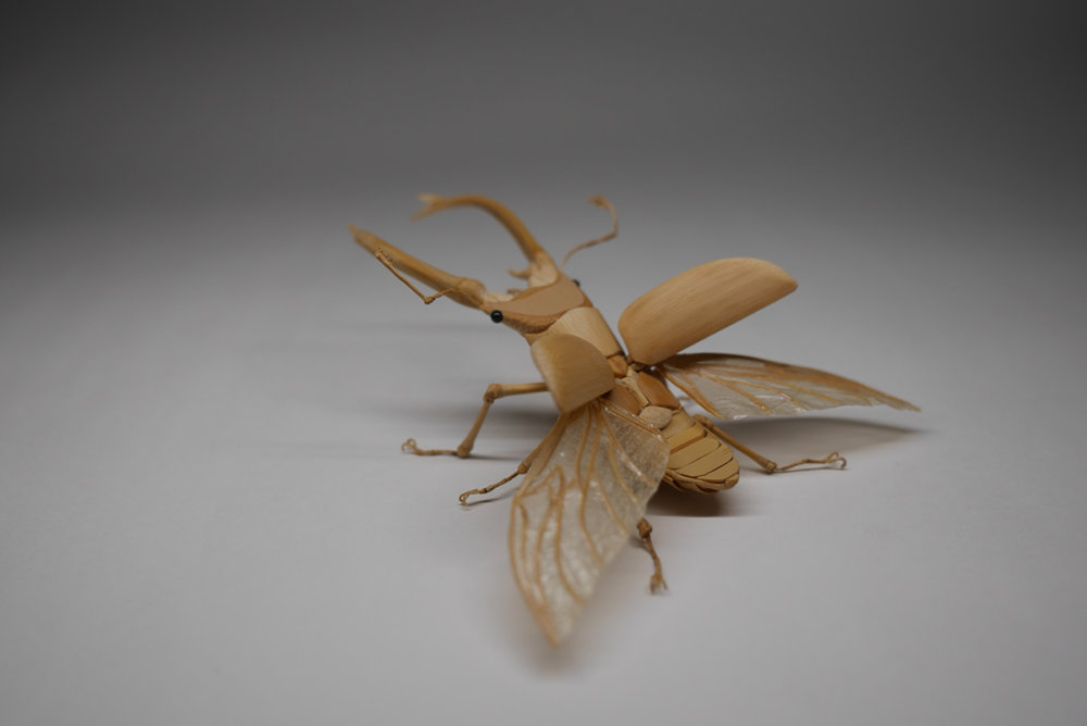 Intricate Life Like Insect Sculptures Made From Bamboo By Noriyuki Saitoh 22
