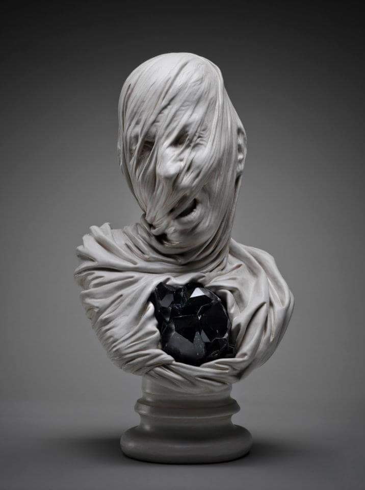 Intricate Sculptures Of Ghostly Veiled Busts By Livio Scarpella 6