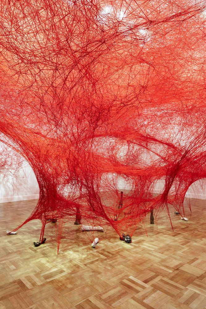 Intriguing Yarn Installations By Chiharu Shiota 1