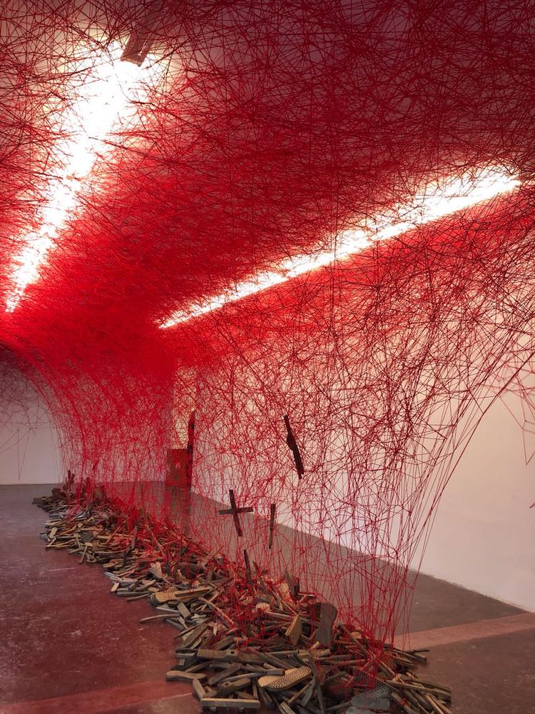 Intriguing Yarn Installations By Chiharu Shiota 10