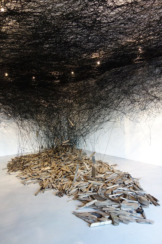 Intriguing Yarn Installations By Chiharu Shiota 14