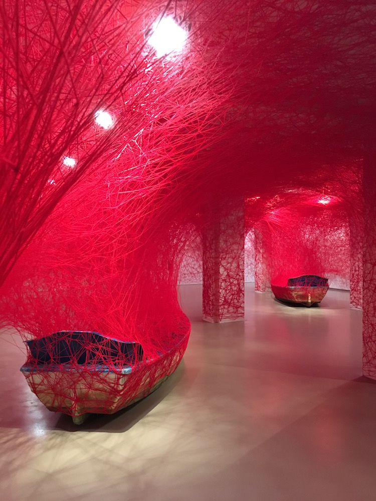 Intriguing Yarn Installations By Chiharu Shiota 2