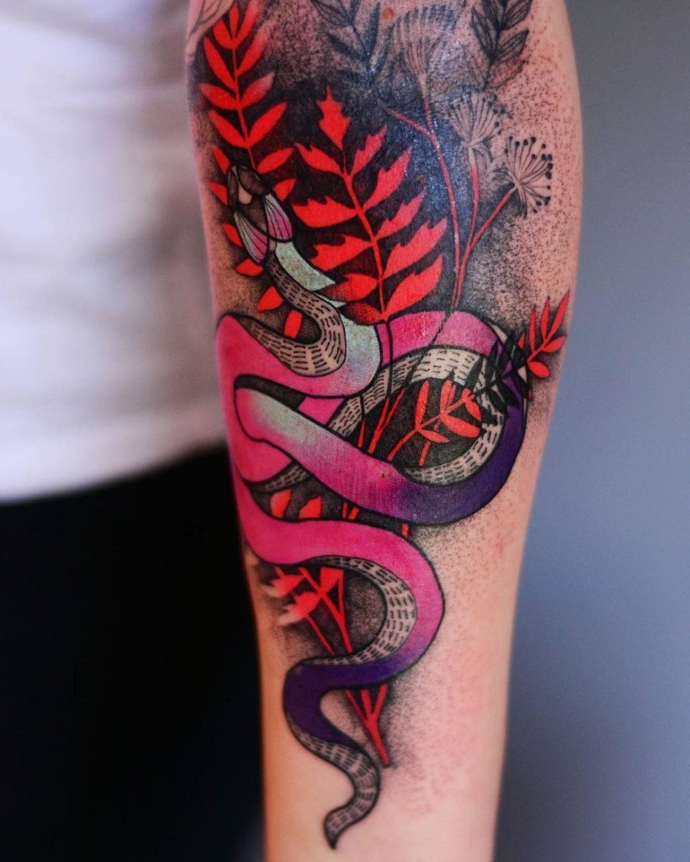 Marvelous Neon Color Tattoos By Polish Artist Joanna Swirska 12