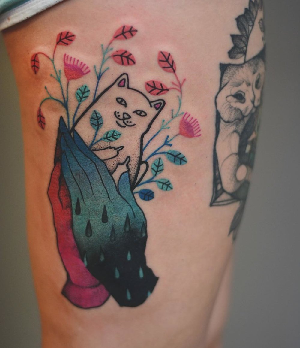 Marvelous Neon Color Tattoos By Polish Artist Joanna Swirska 35