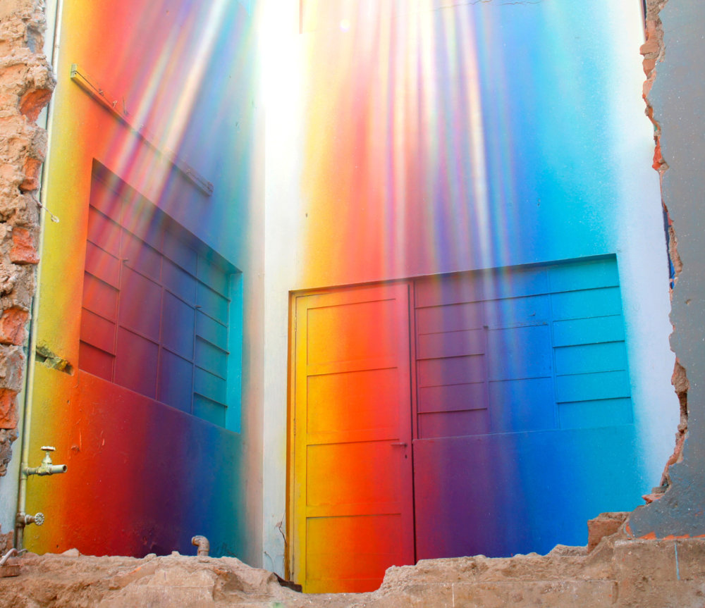 Mesmerizing Rainbow Themed Murals By Xomatok 2
