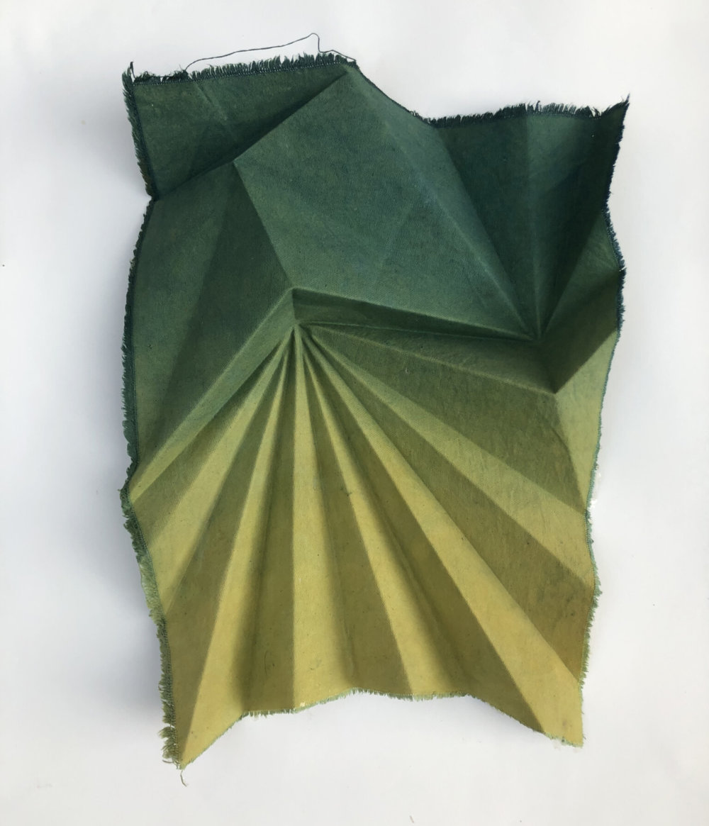 Naturally Dyed Cotton Fabrics Shaped Into Abstract Origami Figures By Sipho Mabona 3